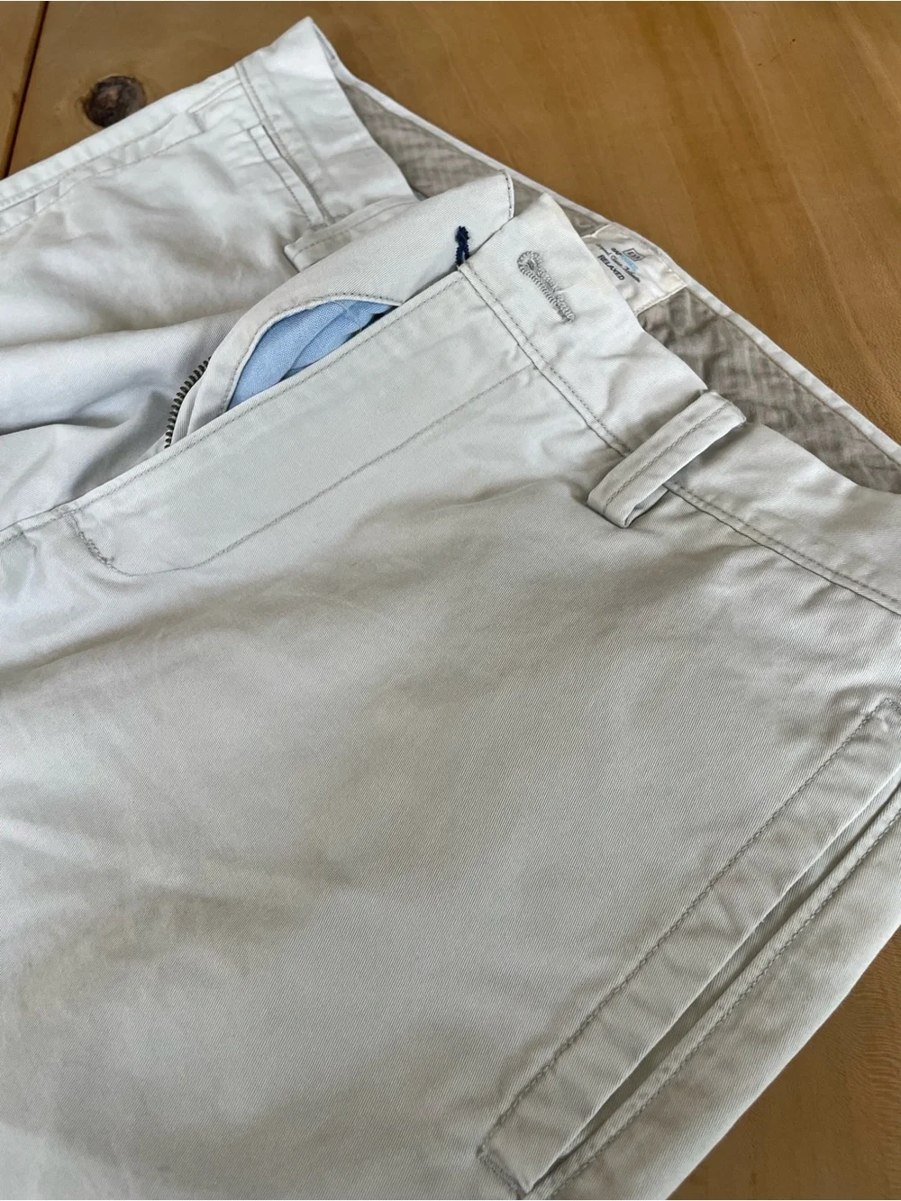 GAP Men's Cream Straight-Leg Chinos